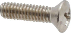 Value Collection - #8-32 UNC, 5/8" OAL Phillips Drive Machine Screw - Oval Head, Grade 18-8 Stainless Steel, Uncoated, Without Washer - Eagle Tool & Supply