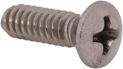 Value Collection - #10-24 UNC, 5/8" OAL Phillips Drive Machine Screw - Oval Head, Grade 18-8 Stainless Steel, Uncoated, Without Washer - Eagle Tool & Supply