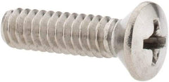 Value Collection - #10-24 UNC, 3/4" OAL Phillips Drive Machine Screw - Oval Head, Grade 18-8 Stainless Steel, Uncoated, Without Washer - Eagle Tool & Supply