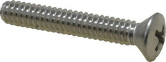 Value Collection - #10-24 UNC, 1-1/4" OAL Phillips Drive Machine Screw - Oval Head, Grade 18-8 Stainless Steel, Uncoated, Without Washer - Eagle Tool & Supply