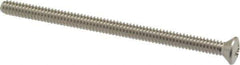 Value Collection - #10-24 UNC, 3" OAL Phillips Drive Machine Screw - Oval Head, Grade 18-8 Stainless Steel, Uncoated, Without Washer - Eagle Tool & Supply