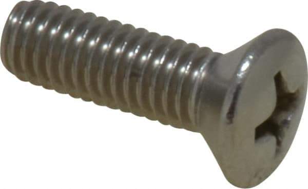 Value Collection - #10-32 UNF, 5/8" OAL Phillips Drive Machine Screw - Oval Head, Grade 18-8 Stainless Steel, Uncoated, Without Washer - Eagle Tool & Supply