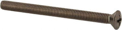 Value Collection - #10-32 UNF, 2-1/2" OAL Phillips Drive Machine Screw - Oval Head, Grade 18-8 Stainless Steel, Uncoated, Without Washer - Eagle Tool & Supply
