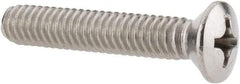 Value Collection - 1/4-20 UNC, 1-1/2" OAL Phillips Drive Machine Screw - Oval Head, Grade 18-8 Stainless Steel, Uncoated, Without Washer - Eagle Tool & Supply