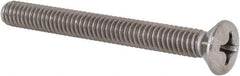 Value Collection - 1/4-20 UNC, 2-1/2" OAL Phillips Drive Machine Screw - Oval Head, Grade 18-8 Stainless Steel, Uncoated, Without Washer - Eagle Tool & Supply