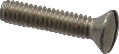 Value Collection - #8-32 UNC, 3/4" OAL Slotted Drive Machine Screw - Oval Head, Grade 18-8 Stainless Steel, Uncoated, Without Washer - Eagle Tool & Supply