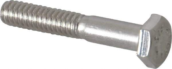 Value Collection - 1/4-20 UNC, 1-1/2" Length Under Head Hex Head Cap Screw - Grade 316 Stainless Steel, 7/16" Hex - Eagle Tool & Supply