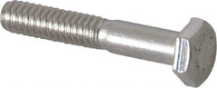 Value Collection - 1/4-20 UNC, 1-1/2" Length Under Head Hex Head Cap Screw - Grade 316 Stainless Steel, 7/16" Hex - Eagle Tool & Supply