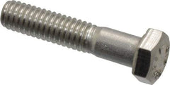 Value Collection - 5/16-18 UNC, 1-1/2" Length Under Head Hex Head Cap Screw - Grade 316 Stainless Steel, 1/2" Hex - Eagle Tool & Supply