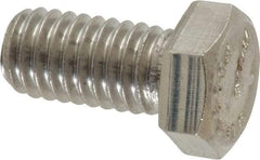 Value Collection - 3/8-16 UNC, 3/4" Length Under Head Hex Head Cap Screw - Grade 316 Stainless Steel, 9/16" Hex - Eagle Tool & Supply