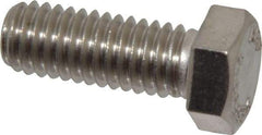 Value Collection - 3/8-16 UNC, 1" Length Under Head Hex Head Cap Screw - Grade 316 Stainless Steel, 9/16" Hex - Eagle Tool & Supply