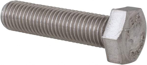 Value Collection - 5/16-24 UNF, 1-1/4" Length Under Head Hex Head Cap Screw - Grade 18-8 Stainless Steel, 1/2" Hex - Eagle Tool & Supply
