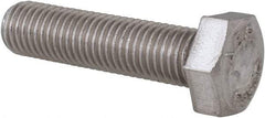 Value Collection - 5/16-24 UNF, 1-1/4" Length Under Head Hex Head Cap Screw - Grade 18-8 Stainless Steel, 1/2" Hex - Eagle Tool & Supply