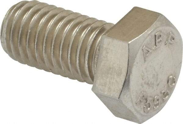 Value Collection - 1/2-13 UNC, 1" Length Under Head Hex Head Cap Screw - Grade 18-8 Stainless Steel, 3/4" Hex - Eagle Tool & Supply