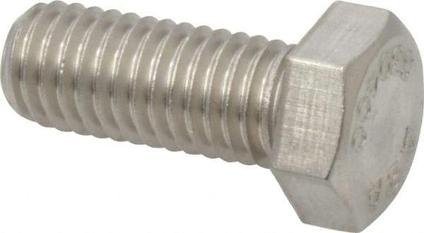 Value Collection - 1/2-13 UNC, 1-1/4" Length Under Head Hex Head Cap Screw - Grade 18-8 Stainless Steel, 3/4" Hex - Eagle Tool & Supply