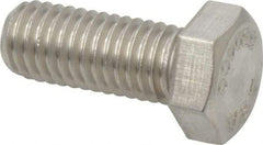 Value Collection - 1/2-13 UNC, 1-1/4" Length Under Head Hex Head Cap Screw - Grade 18-8 Stainless Steel, 3/4" Hex - Eagle Tool & Supply
