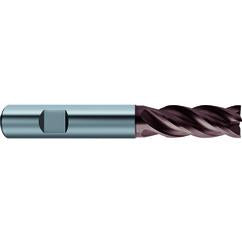 1/2x1/2x1x3-1/2 4Fl Carbide RF100 Diver End Mill-.0161 Chamfer-Weldon Shank-nano-Si - Eagle Tool & Supply