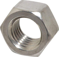 Value Collection - 3/4-10 UNC Stainless Steel Right Hand Hex Nut - 1-1/8" Across Flats, 41/64" High, Uncoated - Eagle Tool & Supply