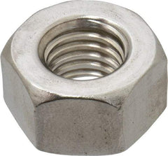 Value Collection - 1/2-13 UNC Stainless Steel Right Hand Heavy Hex Nut - 7/8" Across Flats, 31/64" High, Uncoated - Eagle Tool & Supply