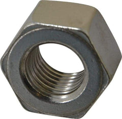 Value Collection - 7/8-9 UNC Stainless Steel Right Hand Heavy Hex Nut - 1-7/16" Across Flats, 55/64" High, Uncoated - Eagle Tool & Supply