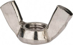 Value Collection - 1/2-13 UNC, Stainless Steel Standard Wing Nut - Grade 18-8, 1.94" Wing Span, 1" Wing Span - Eagle Tool & Supply