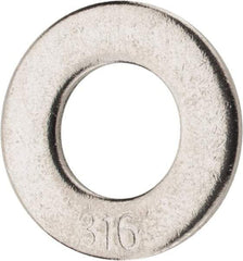 Value Collection - 5/16" Screw, Grade 316 Stainless Steel Standard Flat Washer - 11/32" ID x 11/16" OD, 0.065" Thick - Eagle Tool & Supply