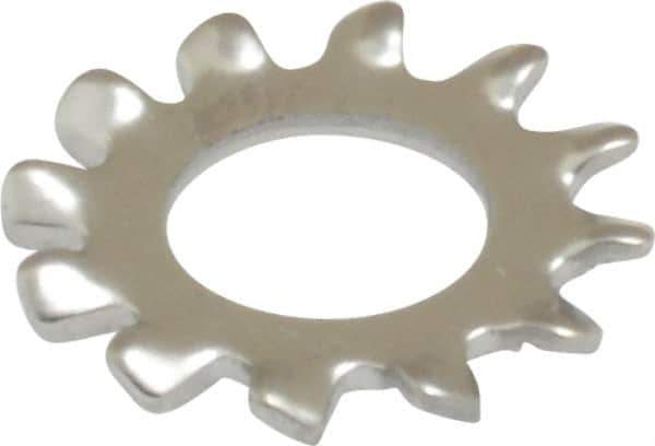 Value Collection - #12 Screw, 0.231" ID, Stainless Steel External Tooth Lock Washer - 0.475" OD, Grade 410 - Eagle Tool & Supply
