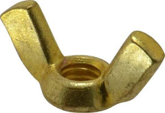 Value Collection - 5/16-18 UNC, Brass Standard Wing Nut - 1-1/4" Wing Span, 0.66" Wing Span - Eagle Tool & Supply