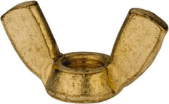 Value Collection - 3/8-16 UNC, Brass Standard Wing Nut - 1.44" Wing Span, 0.79" Wing Span - Eagle Tool & Supply