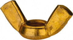 Value Collection - 1/2-13 UNC, Brass Standard Wing Nut - 1.94" Wing Span, 1" Wing Span - Eagle Tool & Supply