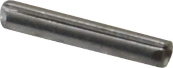 Made in USA - 1/16" Diam x 3/8" Long Slotted Spring Pin - Grade 420 Stainless Steel, Bright Finish - Eagle Tool & Supply
