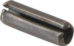 Made in USA - 5/64" Diam x 1/4" Long Slotted Spring Pin - Grade 420 Stainless Steel, Bright Finish - Eagle Tool & Supply