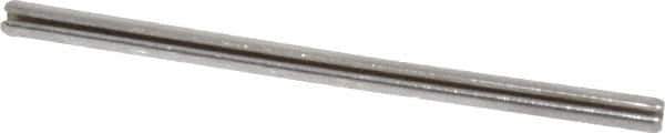 Value Collection - 5/64" Diam x 1-1/2" Long Slotted Spring Pin - Grade 420 Stainless Steel, Bright Finish - Eagle Tool & Supply
