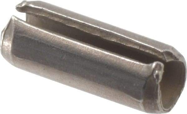Value Collection - 3/32" Diam x 1/4" Long Slotted Spring Pin - Grade 420 Stainless Steel, Bright Finish - Eagle Tool & Supply