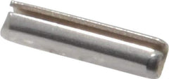 Made in USA - 3/32" Diam x 3/8" Long Slotted Spring Pin - Grade 420 Stainless Steel, Bright Finish - Eagle Tool & Supply