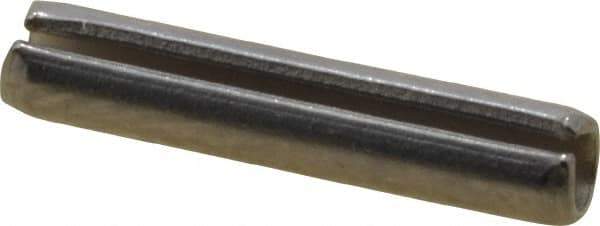 Value Collection - 3/32" Diam x 1/2" Long Slotted Spring Pin - Grade 420 Stainless Steel, Bright Finish - Eagle Tool & Supply