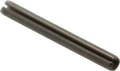 Made in USA - 3/32" Diam x 7/8" Long Slotted Spring Pin - Grade 420 Stainless Steel, Bright Finish - Eagle Tool & Supply