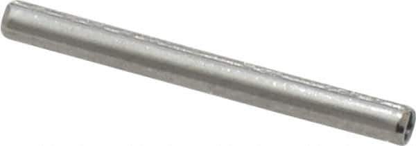Made in USA - 3/32" Diam x 1" Long Slotted Spring Pin - Grade 420 Stainless Steel, Bright Finish - Eagle Tool & Supply