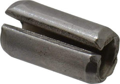 Made in USA - 1/8" Diam x 1/4" Long Slotted Spring Pin - Grade 420 Stainless Steel, Bright Finish - Eagle Tool & Supply