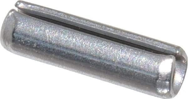 Made in USA - 1/8" Diam x 7/16" Long Slotted Spring Pin - Grade 420 Stainless Steel, Bright Finish - Eagle Tool & Supply