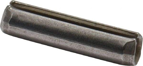 Made in USA - 1/8" Diam x 1/2" Long Slotted Spring Pin - Grade 420 Stainless Steel, Bright Finish - Eagle Tool & Supply