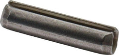 Made in USA - 1/8" Diam x 1/2" Long Slotted Spring Pin - Grade 420 Stainless Steel, Bright Finish - Eagle Tool & Supply