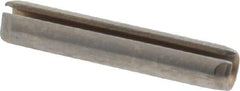 Made in USA - 1/8" Diam x 11/16" Long Slotted Spring Pin - Grade 420 Stainless Steel, Bright Finish - Eagle Tool & Supply