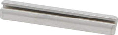 Made in USA - 1/8" Diam x 3/4" Long Slotted Spring Pin - Grade 420 Stainless Steel, Bright Finish - Eagle Tool & Supply