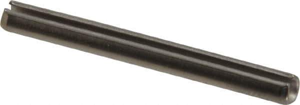 Made in USA - 1/8" Diam x 1-1/4" Long Slotted Spring Pin - Grade 420 Stainless Steel, Bright Finish - Eagle Tool & Supply