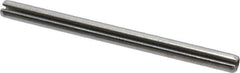Made in USA - 1/8" Diam x 1-3/4" Long Slotted Spring Pin - Grade 420 Stainless Steel, Bright Finish - Eagle Tool & Supply