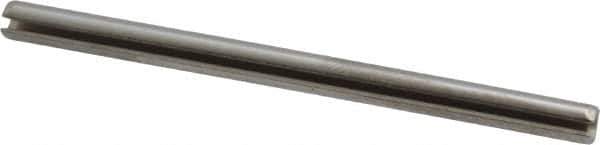 Made in USA - 1/8" Diam x 2" Long Slotted Spring Pin - Grade 420 Stainless Steel, Bright Finish - Eagle Tool & Supply