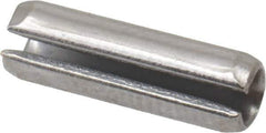 Made in USA - 5/32" Diam x 1/2" Long Slotted Spring Pin - Grade 420 Stainless Steel, Bright Finish - Eagle Tool & Supply