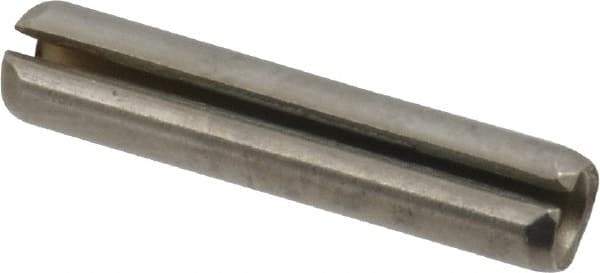 Made in USA - 5/32" Diam x 3/4" Long Slotted Spring Pin - Grade 420 Stainless Steel, Bright Finish - Eagle Tool & Supply