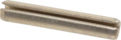 Made in USA - 5/32" Diam x 7/8" Long Slotted Spring Pin - Grade 420 Stainless Steel, Bright Finish - Eagle Tool & Supply